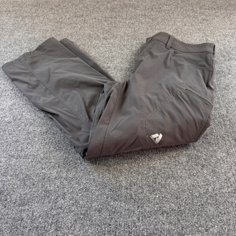 Eddie Bauer First Ascent Guide Pants Mens 38x32 Gray Excellent Stretch Hiking